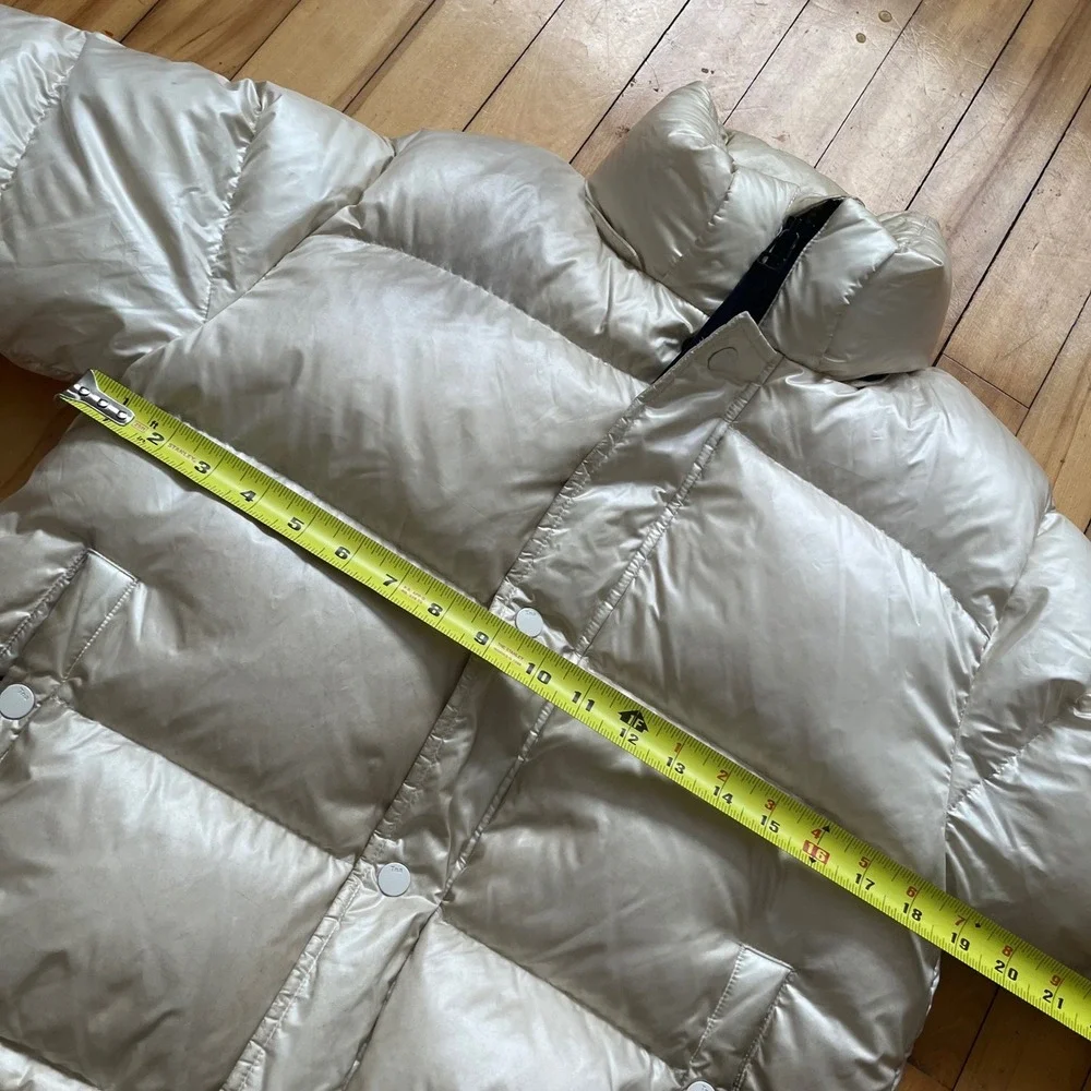 Tna The Super Puff Shorty Puffer Jacket Cream RDS Certified Down Size Small - Picture 6 of 8